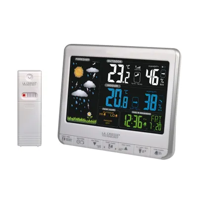 Immagine prodotto di Stazione meteo wireless con display lcd a colori La crosse technology WS6826WHISIL