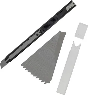Obrázek produktu pro Nůž Krick úzký s 10 odlamovacími čepelemi 9 mm / 492405