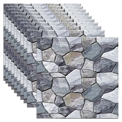 Produktbild von 3D-Selbstklebewandpaneel, Retro-Tapete 30x30cm, wasserfester Wandaufkleber für Küche, Schlafzimmer, Badezimmer, Wohnzimmer