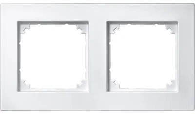 Image de MERTEN 488219 Cadre double blanc polaire M-PLAN