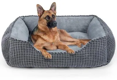 Produktbild von Großes Hundebett XXL für große Hunde - Waschbar und weiches Plüsch für bequemen Schlaf