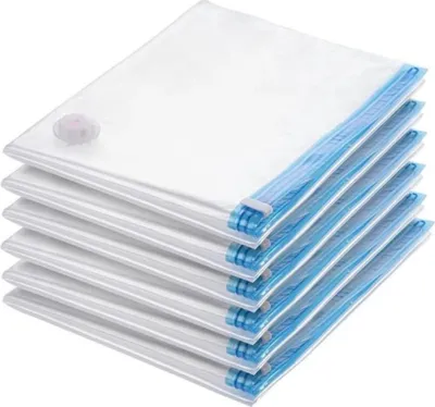 Immagine prodotto di Sacchetti sottovuoto XXL - 6 pezzi - 80 x 120 cm - Piumoni - Sacchetti per riporre vestiti, biancheria da letto, tende, cuscini - Sacchi grandi per vestiti