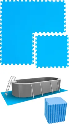 Obrázok produktu pre 14 súprav Bazénová podložka 50x50cm Modrá