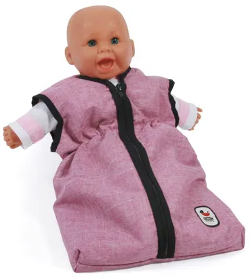 Produktbild von Puppen-Schlafsack, Jeans pink