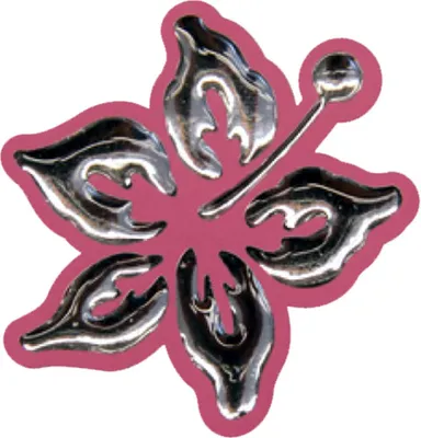 Produktbild von Hermann Schütz Aufkleber 3D Chrome Tattoo Hibiskusblüte