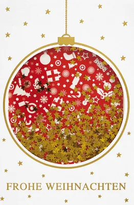 Produktbild von Weihnachten - Shake-Card - Glückwunschkarte im Format 11,5 x 17 cm