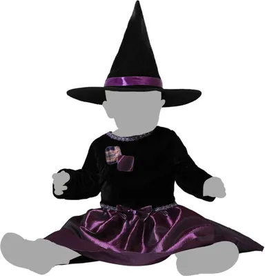 Immagine prodotto di Costume da strega viola per bambino - 24 mesi