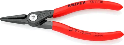 Produktbild von Knipex Präzisionsicherungsringzange DIN5256C L140mm Ø 8,0-13,0mm Größe atramentiert - 48 11 J0 SB