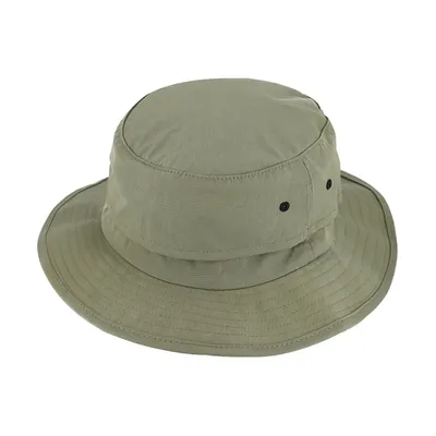 Produktbild von Fiebig Stoffhut uni mit Luftlöchern und verstellbarem Kinnband Khaki Gr. 58