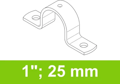 Produktbild von Vollschelle, 1" (33,7 mm), 25 mm breit