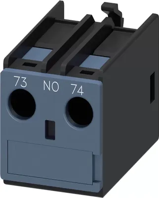 Produktbild von Siemens Hilfsschalterblock, 1 S, 20 g, 43 mm, 29 mm, 23 mm