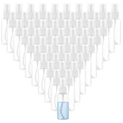 Image de Solidchoice - 60 flacons pulvérisateurs vides de 50 ml - Flacons transparents avec entonnoir