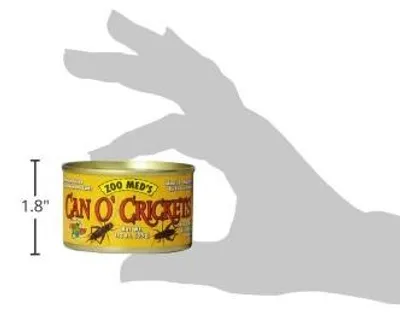 Produktbild von Zoo Med Can O' Crickets, 35 g, Futterinsekten für Reptilien und Amphibien