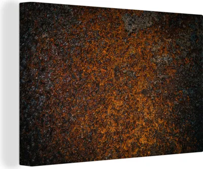 Zdjęcie produktu dla OneMillionCanvasses® - Obrazy na płótnie - 150x100 cm, Metal - Brąz - Rdza, Dekoracja ścienna - Zdjęcie na płótnie - Obraz na drewnianej ramie