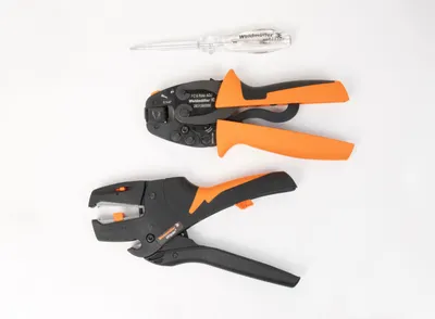 Produktbild von Weidmüller Kabelverarbeitungsset 3-teilig (Bestehend aus Crimpzange) 490136