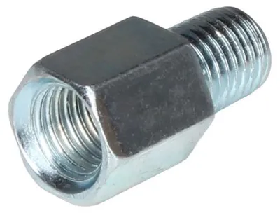 Image de Adaptateur pour rétroviseur argenté (rétroviseur : filetage M10 à droite / guidon : filetage M10 à gauche) - Citomerx