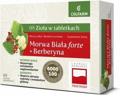 Produktbild von Weiße Maulbeere Forte + Berberin, 60 Tabletten