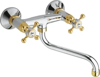 Produktbild von Sapho ANTEA Wandarmatur, Chrom/Gold