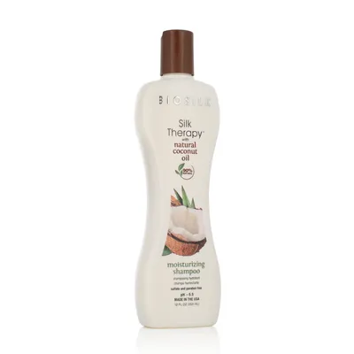 Zdjęcie produktu dla BioSilk Silk Therapy Organic Coconut Oil Moisturizing Shampoo odżywczy szampon o działaniu nawilżającym 355 ml