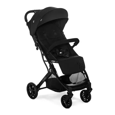 Produktbild von Asalvo KUBIC Buggy in Schwarz Kabinengröße- Leicht & Robust, Verstellbare Rückenlehne & Fußstütze, 5-Punkt-Gurt, All-Terrain-Räder, Faltbar, Ab Geburt