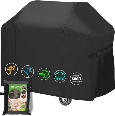 Obrázok produktu pre Ochranný obal na gril odolný voči poveternostným vplyvom, materiál 600D Oxford, nepremokavý, 145 x 61 x 117 cm