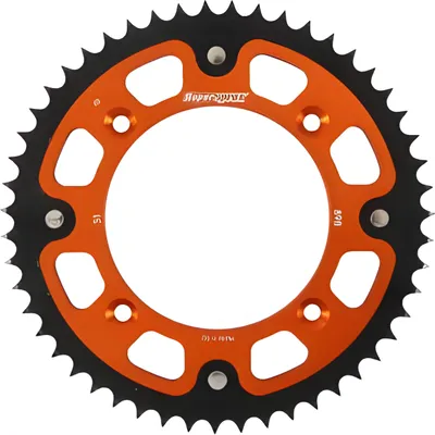 Produktbild von Stealth-Kettenrad Supersprox 428 - 51Z (orange) RST-898:51-ORG|ID 110,0 LK 132,0 4-Loch