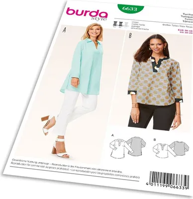 Produktbild von Schnittmuster Burda 6633 Tunika ? Verschlussblenden