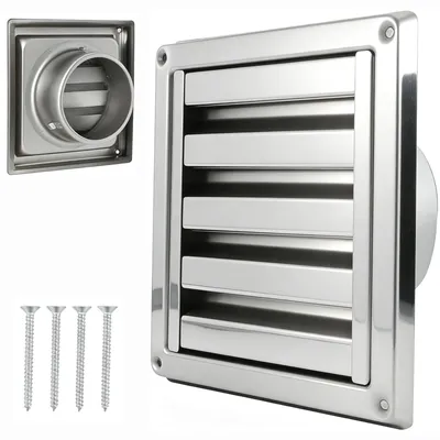 Obrázek produktu pro Ventilační mřížka 150 mm z nerezové oceli s ochranou proti hmyzu
