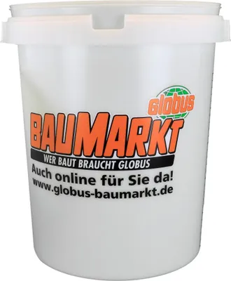 Produktbild von Robuster Kunststoff Anmischeimer rund 30 Liter transparent mit L-Skala