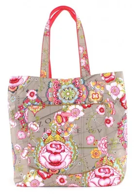 Produktbild von Oilily Fantasy Flora Reversible Shopper Mocca