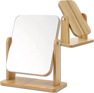 Immagine prodotto di Specchio cosmetico rettangolare in legno