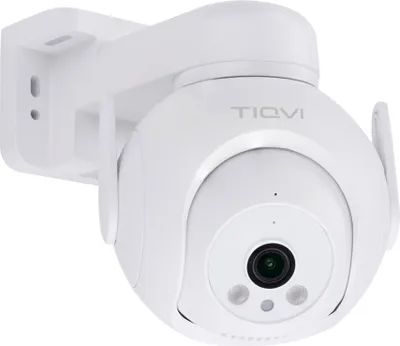 Produktbild von Tiqvi - Smart Außen-PTZ-Kamera WiFi, 1080P, Dualband (2.4/5 GHz), Infrarot-Nachtsicht, Bewegungsdetektion, 2-Wege-Audio