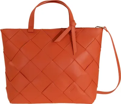 Image de CINQUE Cuir sac shopper sac à main Claudia Shopper Orange