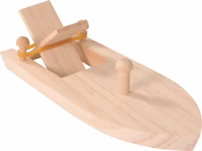 Produktbild von Boot Holz Bausatz Gummiantrieb Kids 7 J