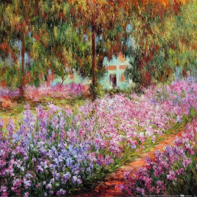 Produktbild von Claude Monet Kunstdruck Bild - Der Garten Des Künstlers In Giverny, 1900 (40 x 40 cm)