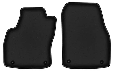 Image de Tapis avant en moquette pour Opel Astra H 2003-2010 (berline/à hayon/break) – 2 pièces, noirs, sur mesure – Wielganizator DURBAN