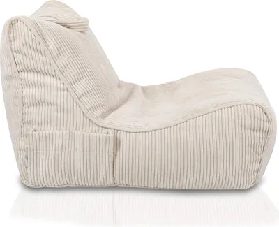 Obrázek produktu pro Ecopuf Fuzzy, Křeslo Chaise Longue, Sedací Vak sedací vak 60x80, Krémová Sz03