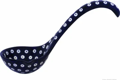 Produktbild von Original Bunzlauer Keramik Schöpfkelle Schöpflöffel Suppenkelle mit langem und ergonomischem Stiel und integriertem Aufhängeloch, Spülmaschinenfest,Hitzebeständig im Design 42
