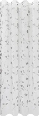Produktbild von Gerster Ösenschal, bestickt ''Ranke'' 145 cm x 245 cm, grau