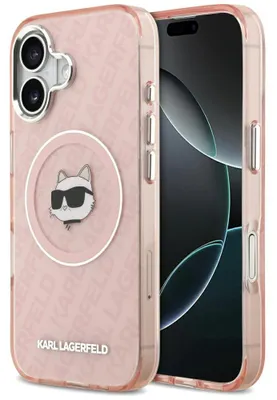 Zdjęcie produktu dla Etui Karl Lagerfeld IML Choupette Head Logo MagSafe do iPhone 17