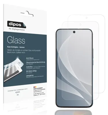Image de 2x Protection écran pour iQOO 16 mat Verre souple Film Protecteur 9H dipos