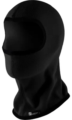 Image de Hisert Shop : cagoule de ski pour enfant en micro-polaire (noire) .