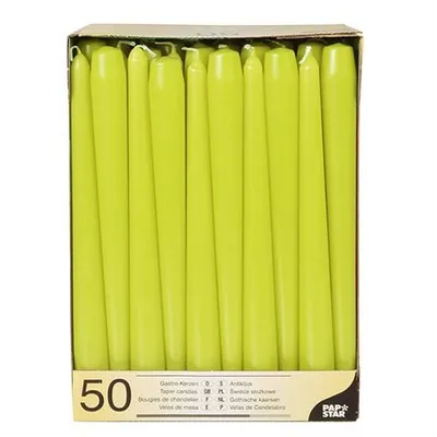 Produktbild von Leuchterkerzen Ø 2,2 cm · 25 cm limonengrün