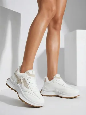 Produktbild von Damen Stoff-Sneakers Terib Weiß, leichte Freizeitschuhe, Größe 37