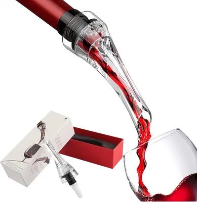 Produktbild von Weinbelüfter Ausgießer - elegant und einfach - schwarz
