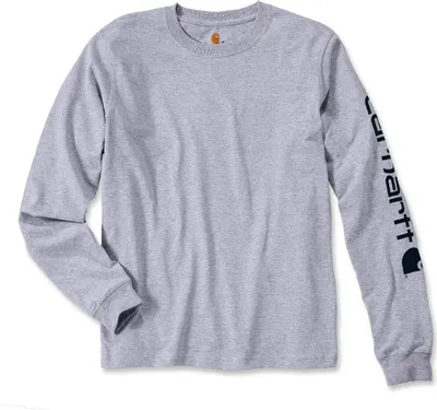 Produktbild von Carhartt Logo Langarmshirt (Light Grey,M)