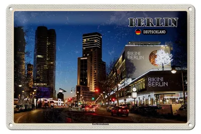 Produktbild von Blechschild Städte Berlin Deutschland Kurfürstendamm 30x20cm