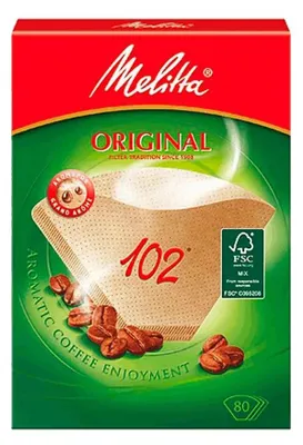 Immagine prodotto di Melitta 6771421 Filtro caffè 102 | 80 pezzi | per macchine da caffè