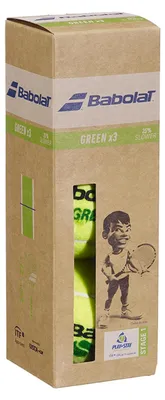 Immagine prodotto di Palline da tennis BABOLAT Green X3, confezione da 3, giallo