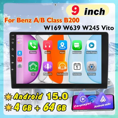 Image de Autoradio Android - Radio 2 DIN - Lecteur multimédia - Navigation tactile - Autoradio - Écran IPS de 9 pouces